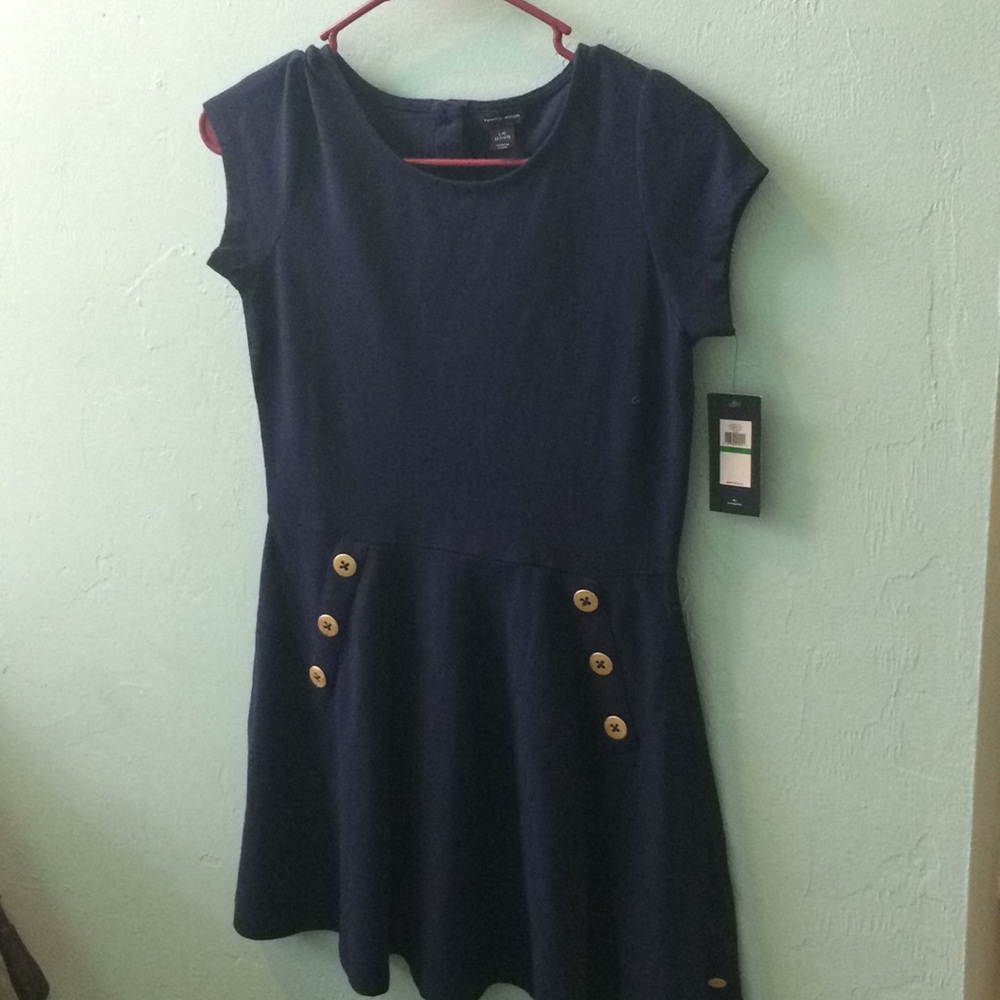Tommy Hilfiger blue button dress